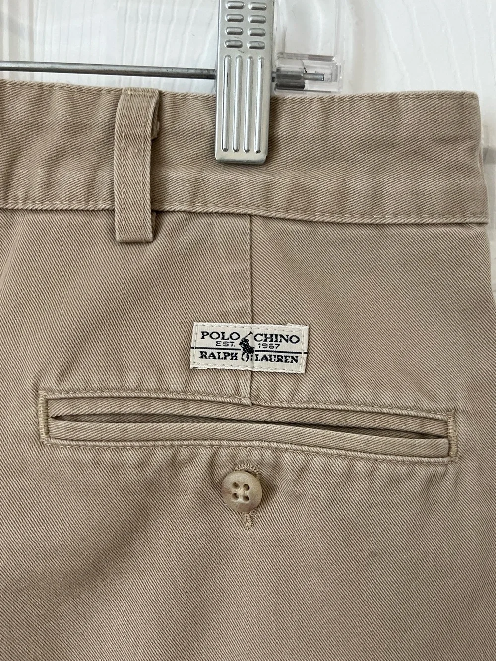 Polo Ralph Lauren Men’s Pleated Khaki tan Chinos pants size 35x30